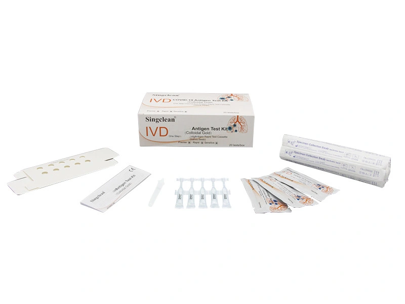 Singclean High Accurac IVD saliva antígeno nasal de prueba rápida para Enfermedades infecciosas