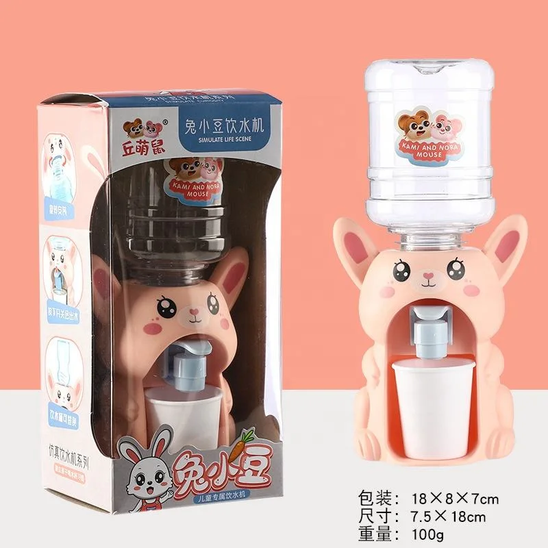 Mini Water Dispenser for Children Gift Cute Cartoon Kitchen Toy