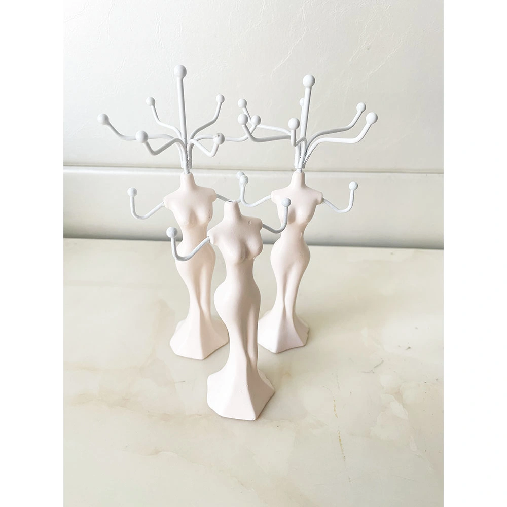 Blank Princess Jewelry Stand Dress Fashionable Human Model Bracket Metal Earrings Rack Jewelry Display Holder