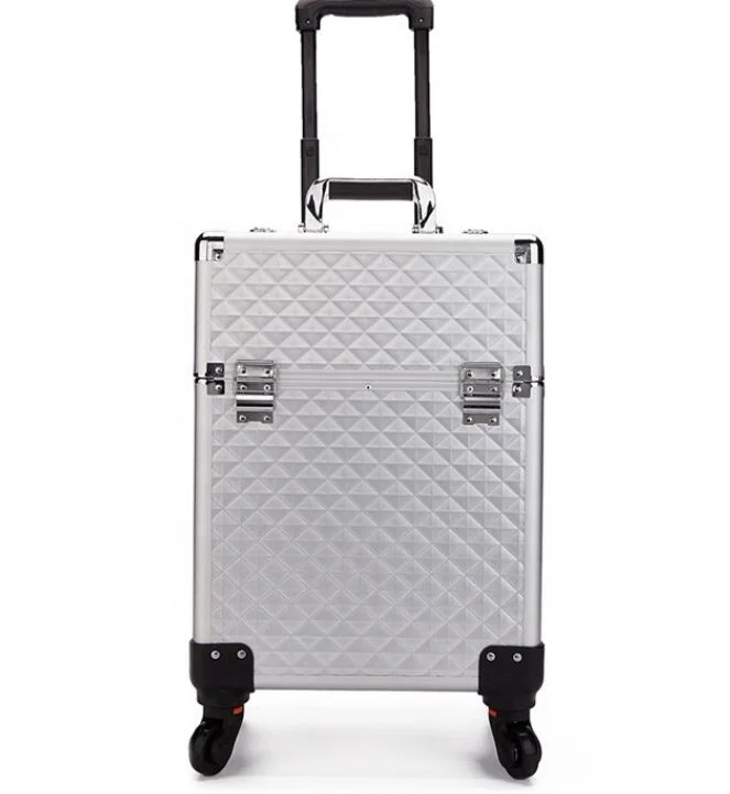 T-054unew Design chariot roulant en aluminium Cosmetics trousse à maquillage