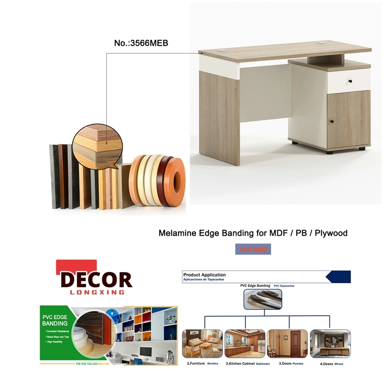 0,4mm- 3mm PVC decoración plástico Escritorio Madera Muebles borde de la banda Recortar cinta