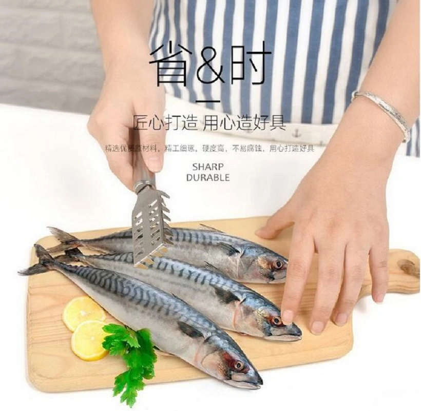 Kitchen Fish Scale Remover Stainless Steel Seafood Tools Fish Scale Grater Peeler