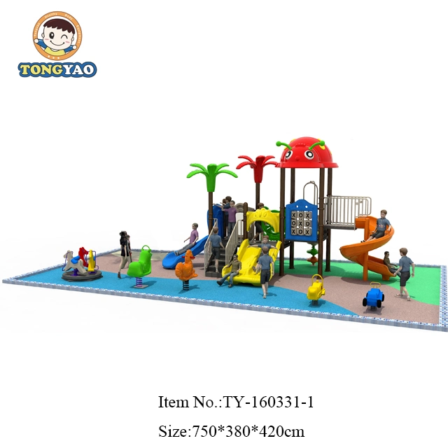 Plastic Toy Amusement Park Baby Swing Custom Gym Outdoor Playground Slide (TY-70311)