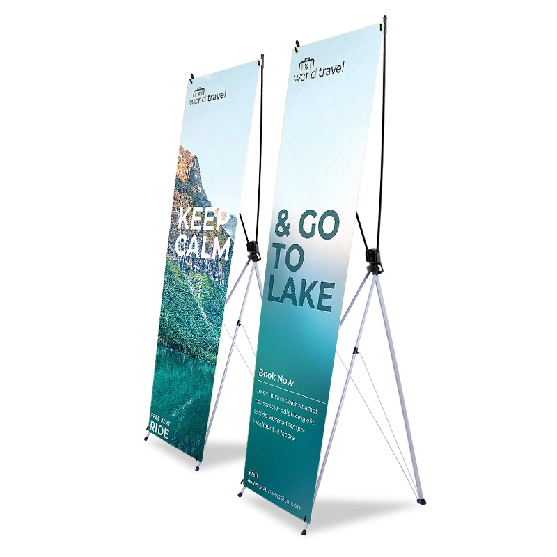 Exhibition Retractable PVC Roll up Banner Aluminum 85 X 200 Cm Display Roll up Stand Banner