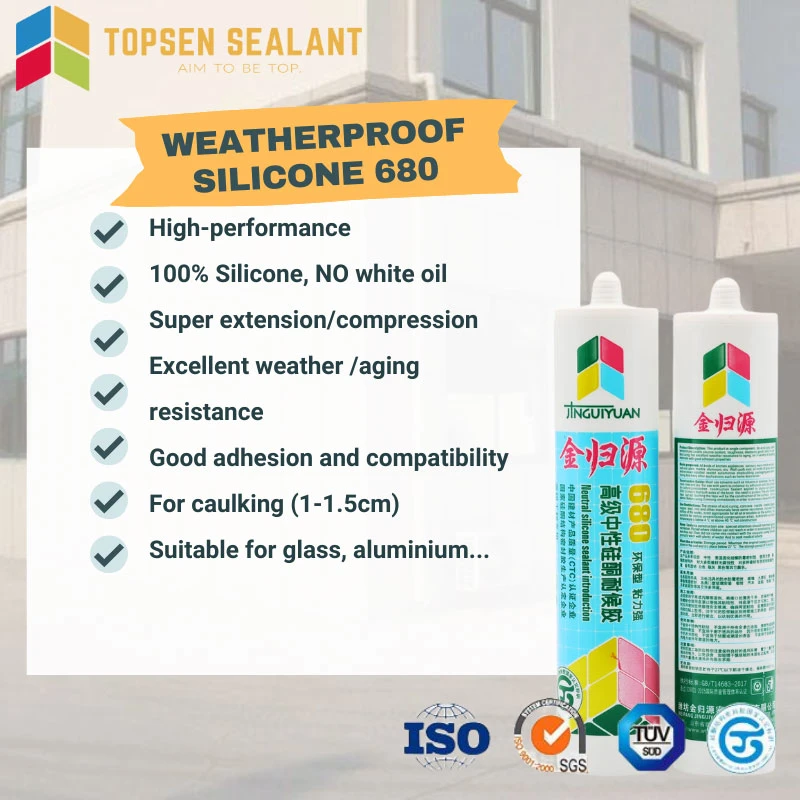 Fabricante decoração Interior Exterior GP silicone selante material de construção