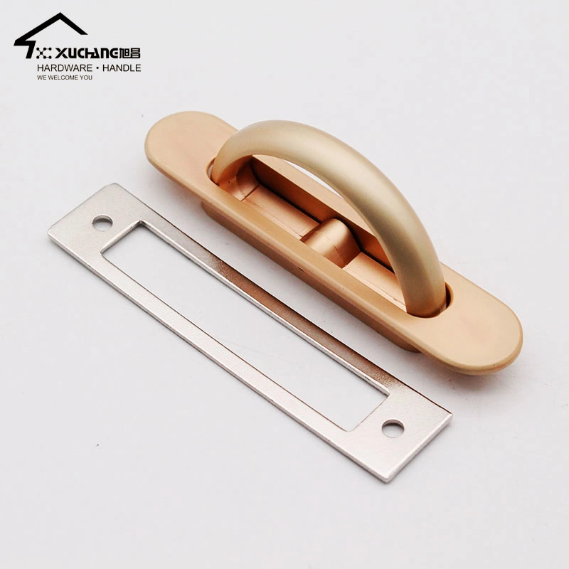 Best Selling Zinc Alloy Concealed Door Handle for Bedroom Hidden Kitchen Cabinet Handle