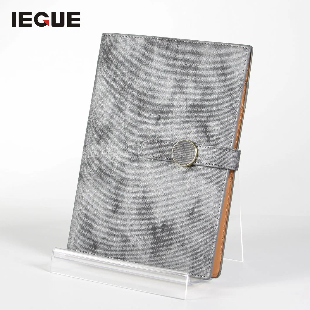 La sublimación de cuero de lujo personalizado promocional magnético blanco Cuaderno Cuaderno Planner