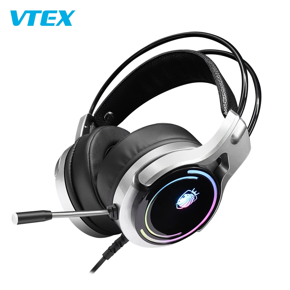 China Noise Cancelling Wired RGB Lighting Gaming Headset Custom Headphones Best Headphone Headphones for PC Gamer