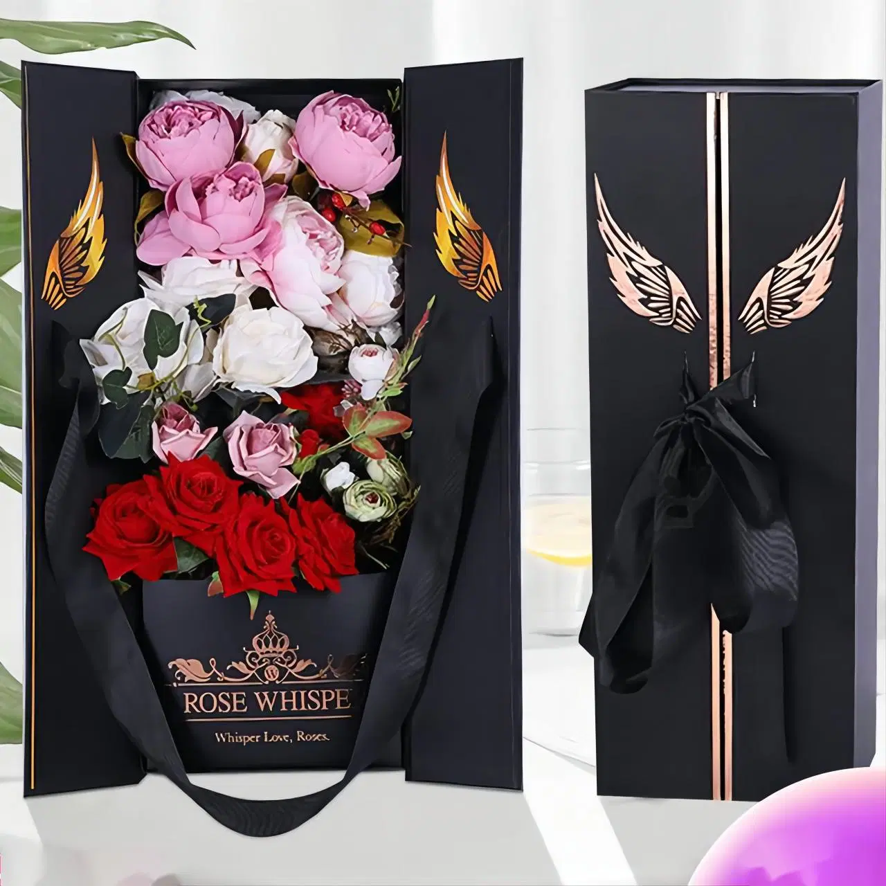 Custom Luxury Paper Packaging Gift Box for Flower Wedding Ring Earring Necklace Pendant Bangle