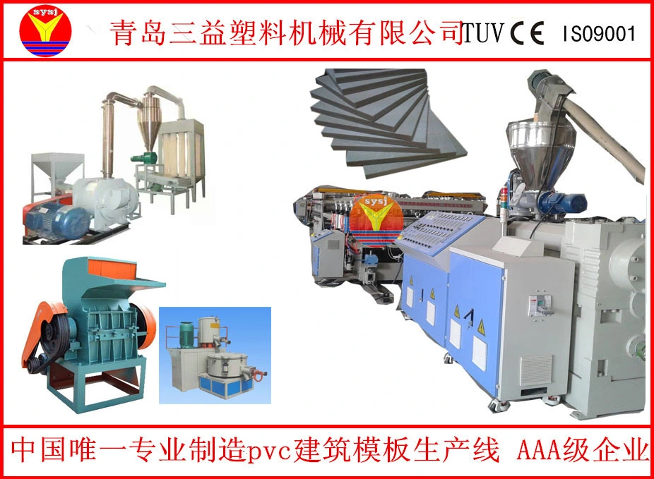 3-20mm 1220mm Wood Plastic Foam Board Extrusion Line