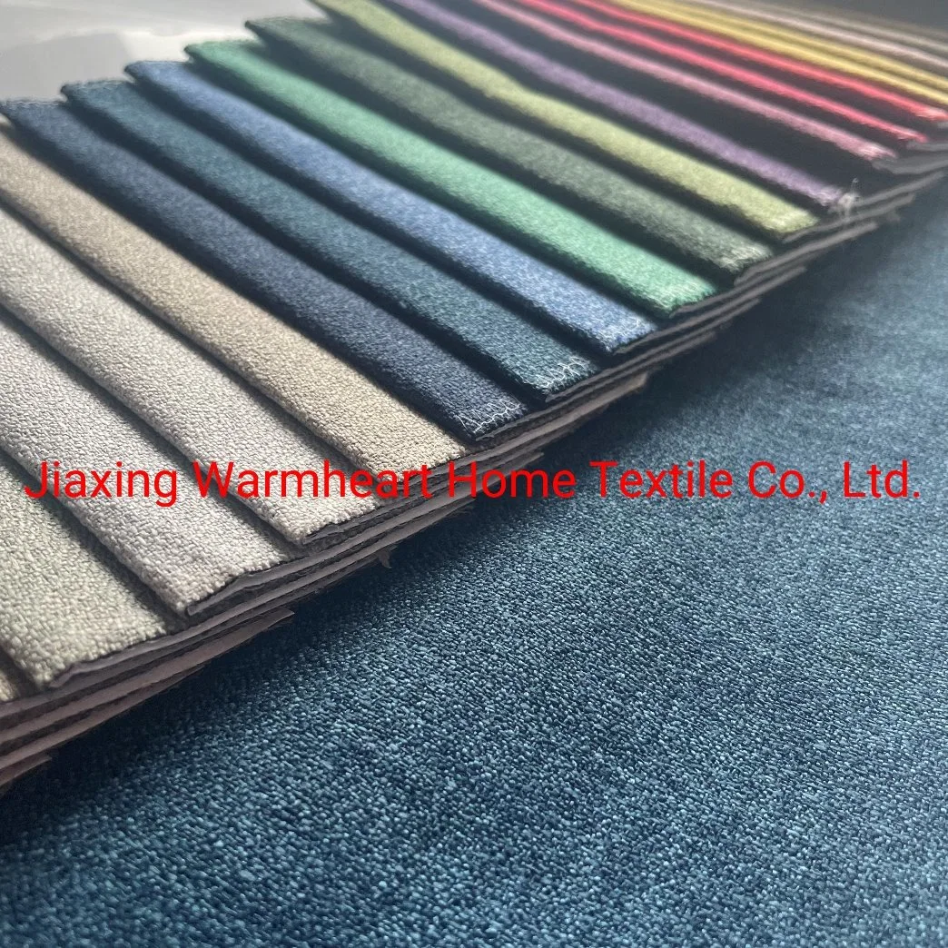 Polyester Plain Dyed Woven Fabric for Sofa Furniture Chair Bedding Upholstery Fabric (WH12)