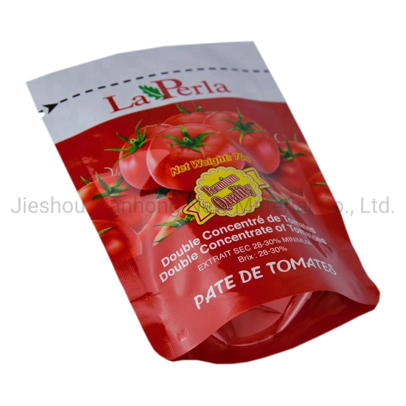 Stand up Sachet Tomato Paste Bag Plastic Laminating Aluminum Foil Ketchup Bags