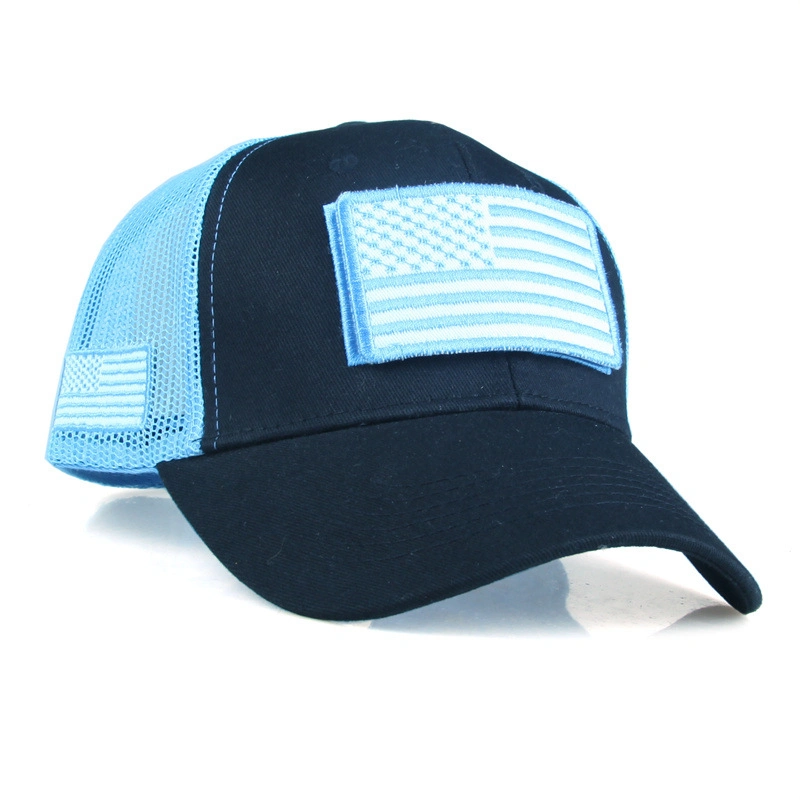 2023 New High quality/High cost performance Cotton American Flag Baseball Cap Men Summer Hat Mesh Sunscreen Sunshade Embroidered Women