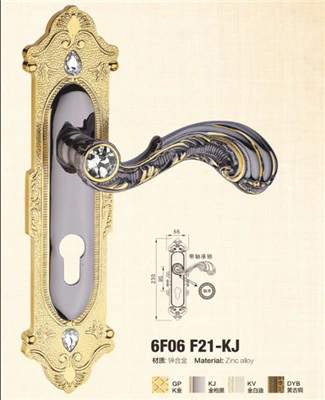 Classical Kingly Design Lever Door Handle Middle Size Zinc Alloy