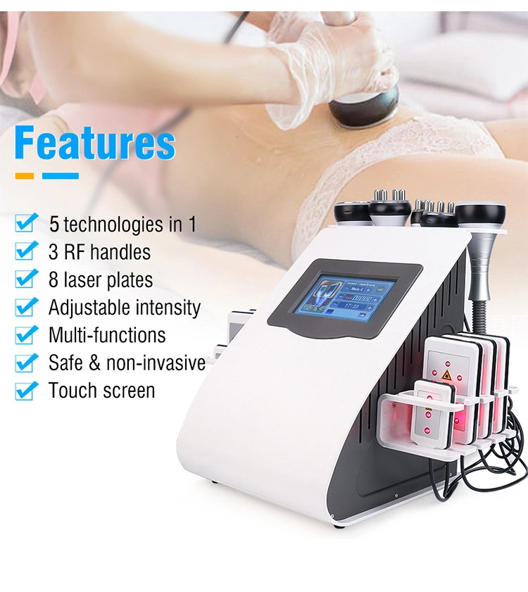 Wholesale/Supplier Beauty Equipment S Shape 6 in 1 40K Weight Loss Ultrasonic Cavitation Laser Liposuction Body Slimming Machine Kim 8 Slimming System