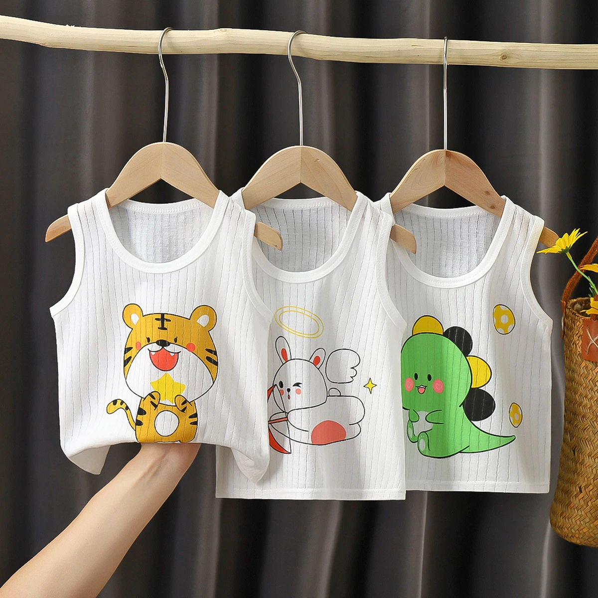 Children's Clothing Class a Pure Cotton Children's Sling Baby Inner Wear