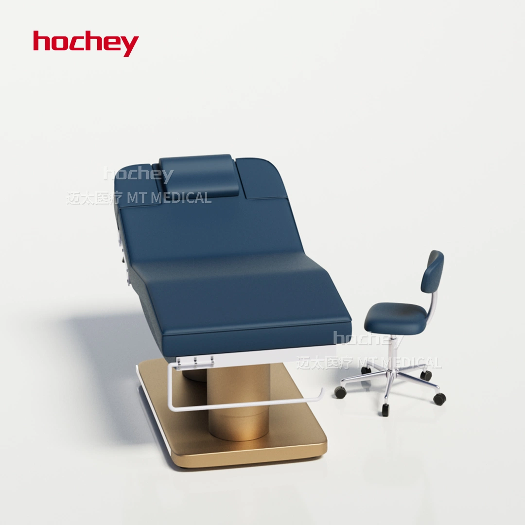 Hochey Recline Chair SPA Table Automatic Electronic Set Electric 3 Motors Luxury with Stool Luxury Facial Bed