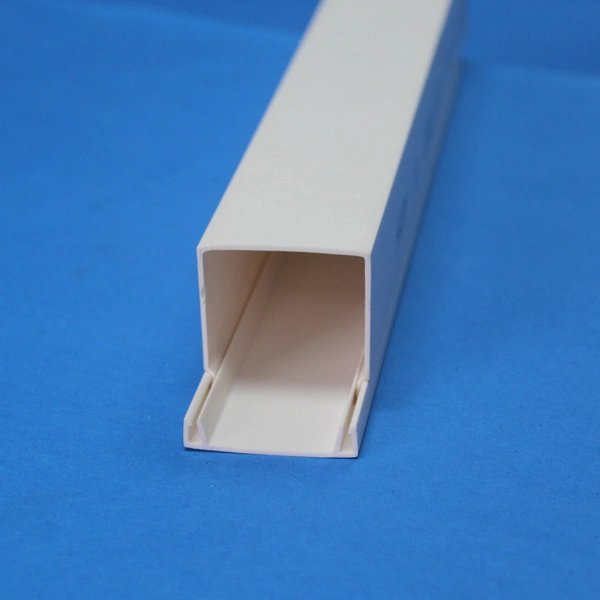 75X50mm 80X50mm 100X100mm 150X100mm Hotsale Cheap Plastic Cable Duct White PVC Electrical Trunkingchina Manufacturer Supplier
