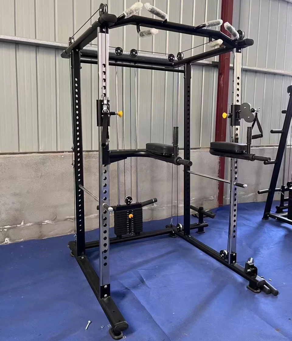 Comerciais multifuncional equipamento de Ginásio Fitness Equipment Força Gaiola Alimentação Rack Cabeçudas Smith Machine Multi Formador funcional adequado para o exercício