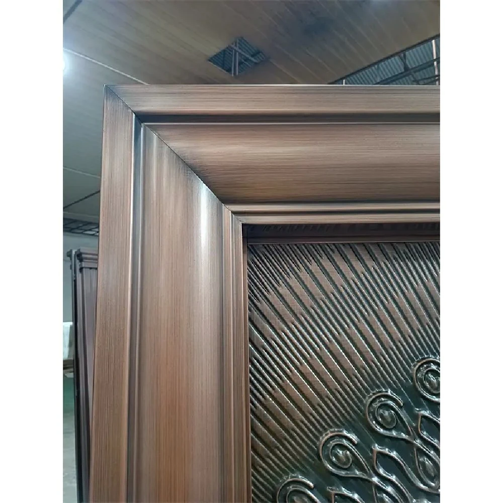 China Custom High-Quality Zinc Alloy Safety Steel Semi-Cast Aluminum Villa Door