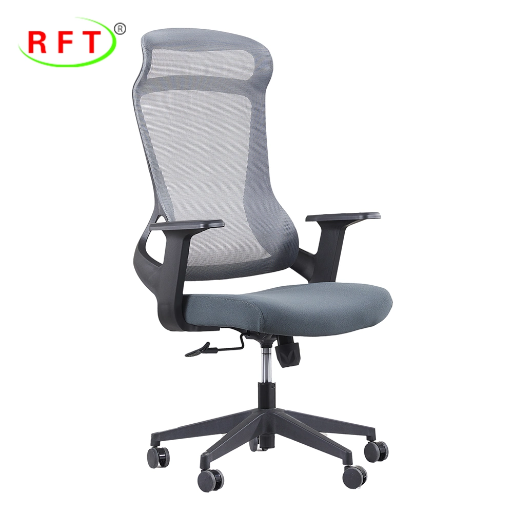 Mayorista/Proveedor de buena calidad Gris Nylon Swivel Muebles comerciales silla de oficina