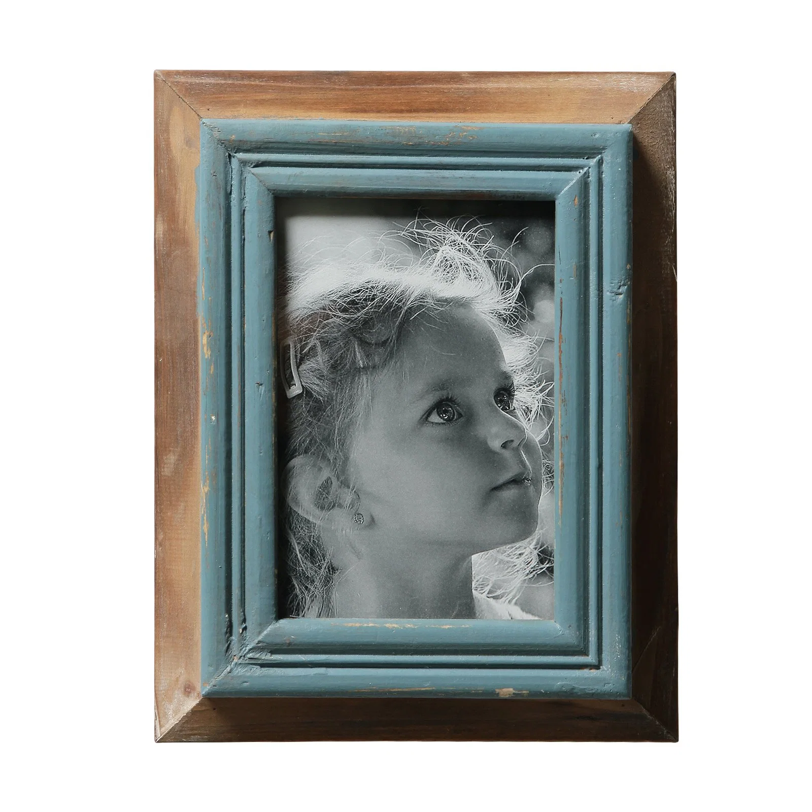 Fashion Design Silver Plated Photo Decoration Wood Picture Frame