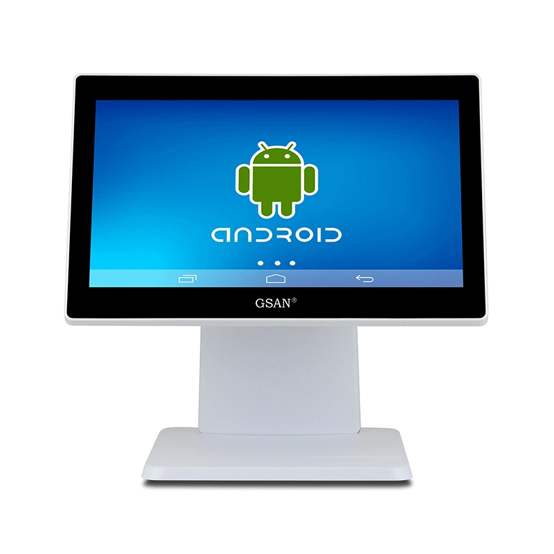 Novo sistema de POS de ecrã duplo VFD/LED de 14.1 polegadas, tudo em Um registo de caixa no sistema de POS Android com ecrã tátil capacitivo