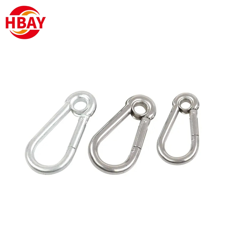 Promotional Metal Carabiner Hook Spring Snap Hook with Screw Lock