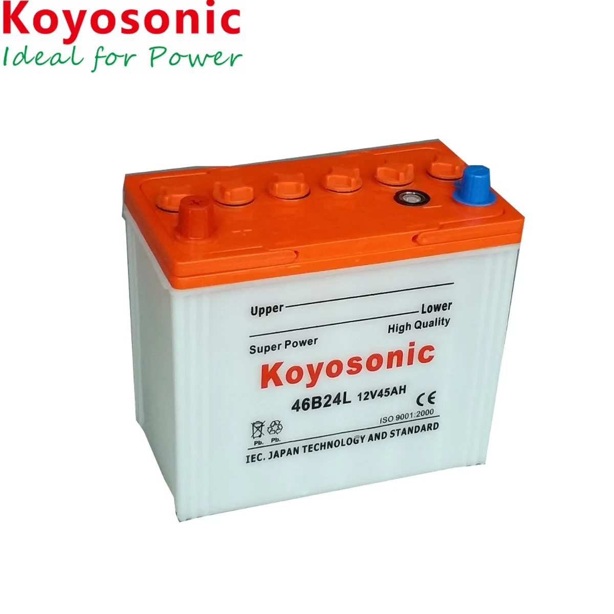 Koyosonic Car Battery 46b24L 12V 45ah Dry Cell Car Battery Guangzhou Car Battery Factory Auto Battery 45ah