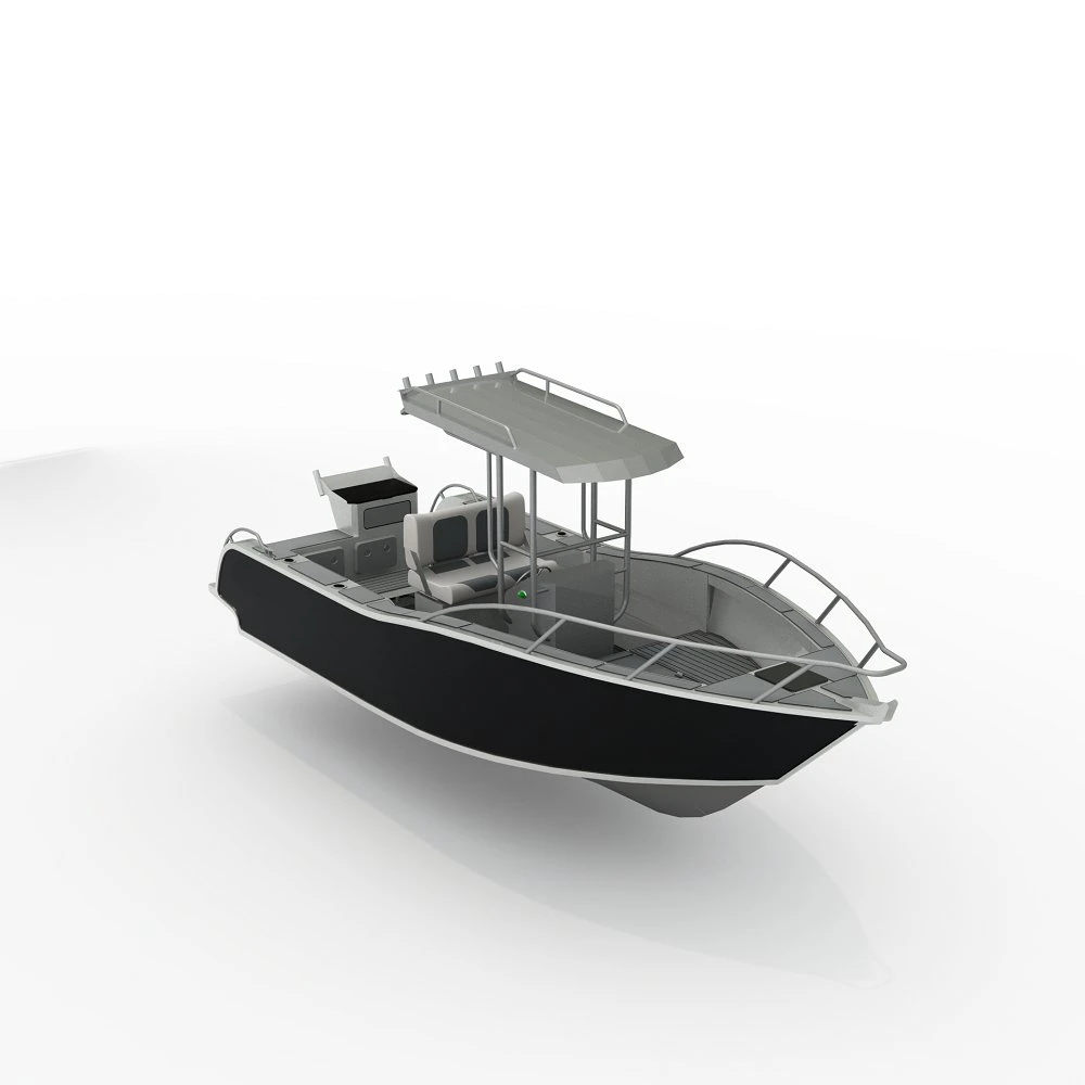 6,25m de barco de pesca de aluminio con consola central de yates de recreo de la velocidad de remo