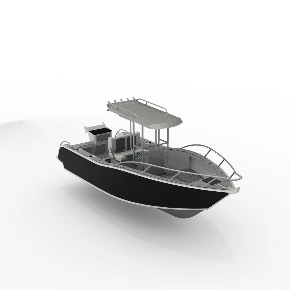 6.25m Aluminum Fishing Boat with Center Console Recreational Rowing Speed Yacht