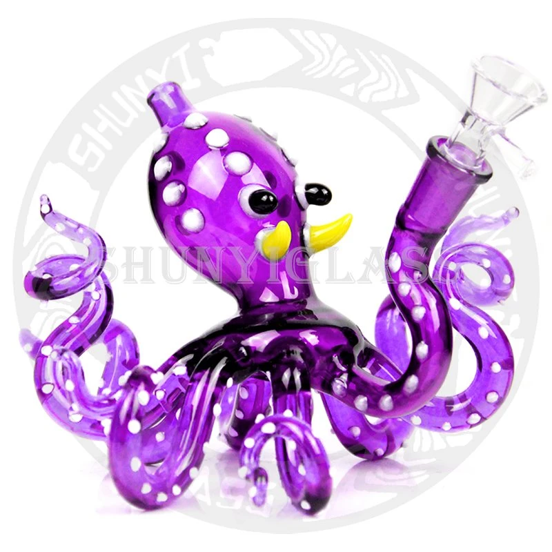 Purple DAB Rigs Wholesale/Supplier Glass Water Pipe Art Glass Smoking Set Seed of Life Ball Rig Smoke Pipe DAB Rigs