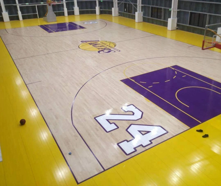 Eco-Friendly Madera cubierta Baloncesto Sport Court Maple Birch Flooring