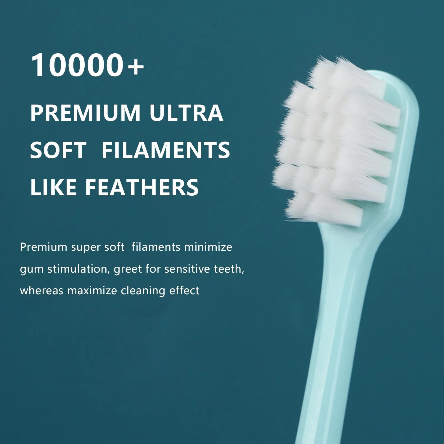 10000 Ultra Soft Bristle Multiple Colors Adult Manual Toothbrush