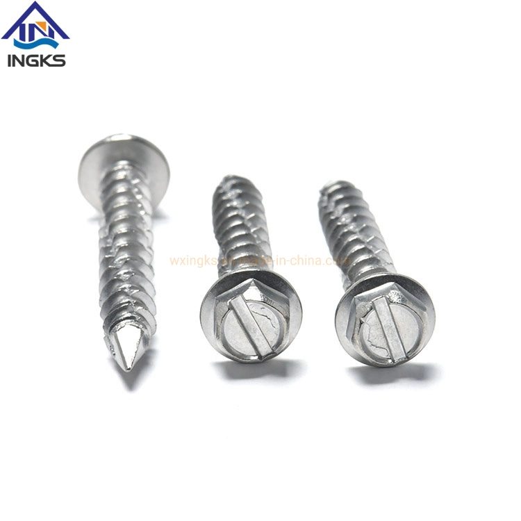 Ingks Supply Customized Indented and Slotted Hex Wafer Head Hi-Low Thread Wood Screws