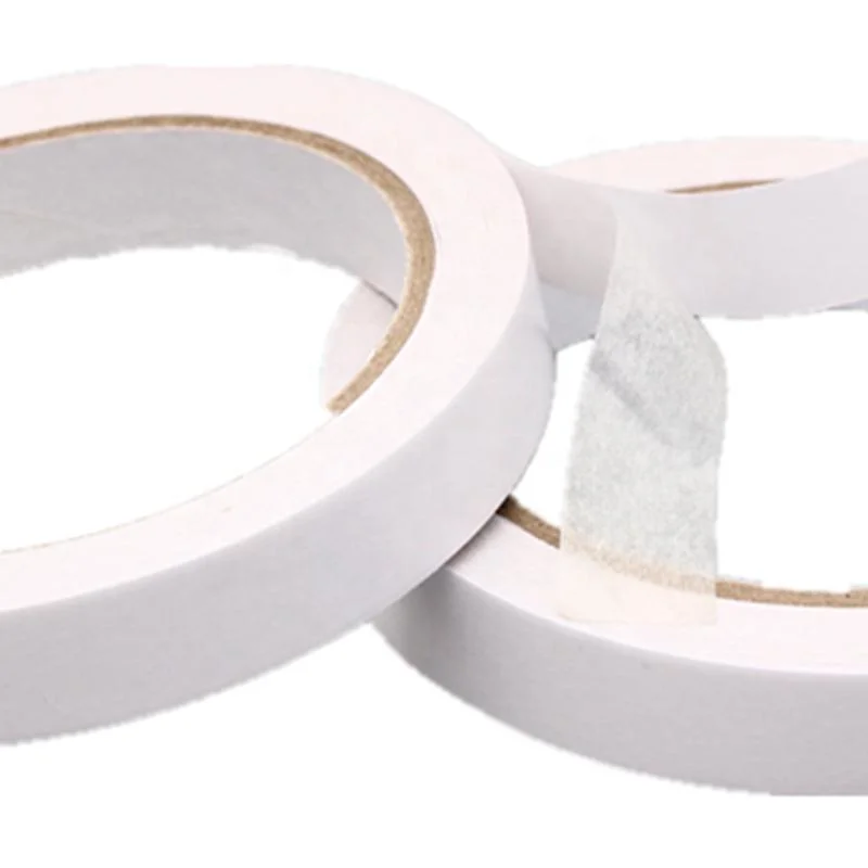 Weißes Doppelseitiges, Lösungsmittelbasiertes Klebstoff Mit Guter Haftkraft Gewebe Doppelseitige Bandkassette