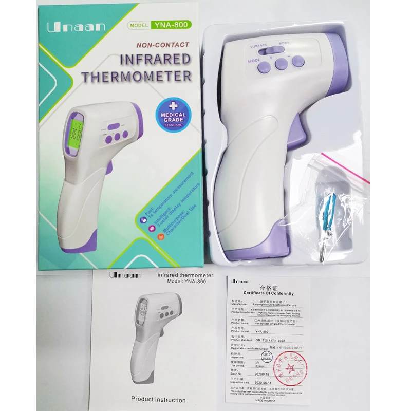 2022 OEM CE FDA Digital Medical Body Non-Contact Infrared Thermometer