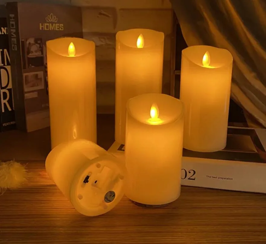 Luz de chá quente com vela com controlo remoto para casamento Ou aniversário