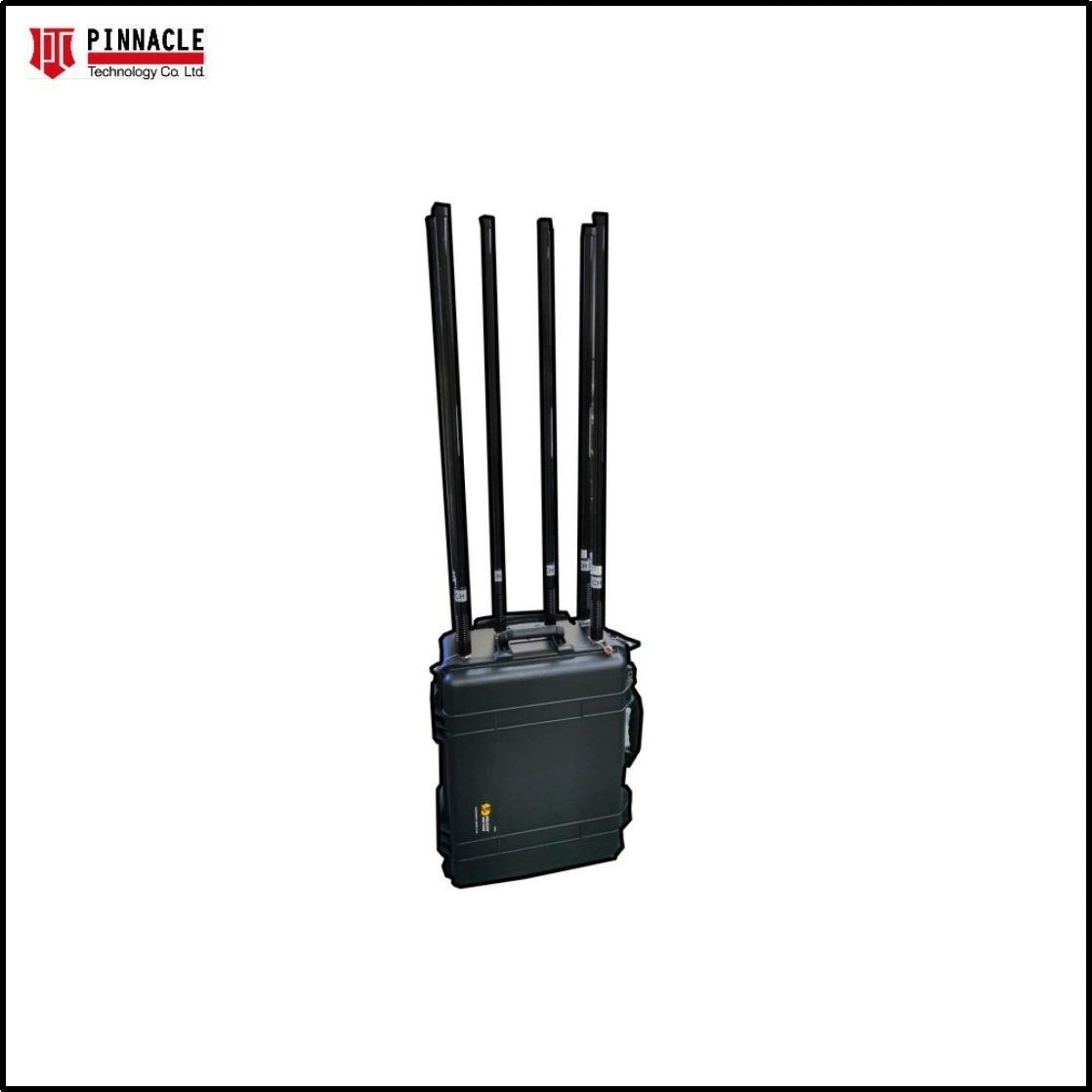 High Power Vehicle Signal Jammer for Blocking Mobile Phone 2g/3G/4G/5g/WiFi/GPS/Remote Control Signals +Internal Battery+Internal Antennas