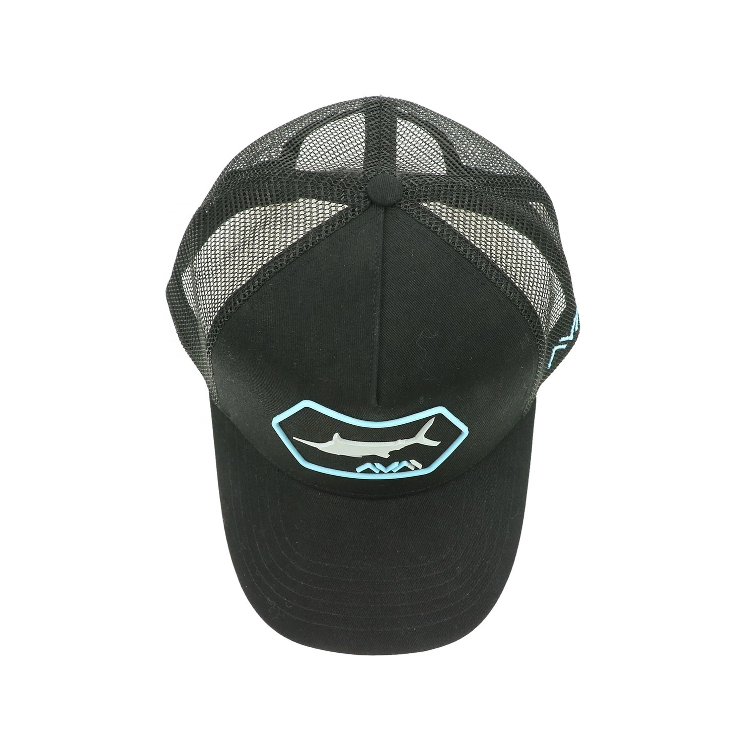 Wholesale/Supplier Unisex Baseball Cap Custom 3D Puff Printing Rubber Patch Logo Black Gorras Embroidery Mesh Trucker Hats