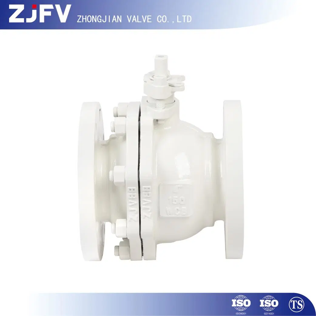 Bola antiestática de aço flutuante API 6D de 2 PC em aço carbono Válvula