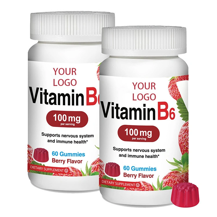 OEM Customized Private Label Vitamin B6 Gummies Food Supplement