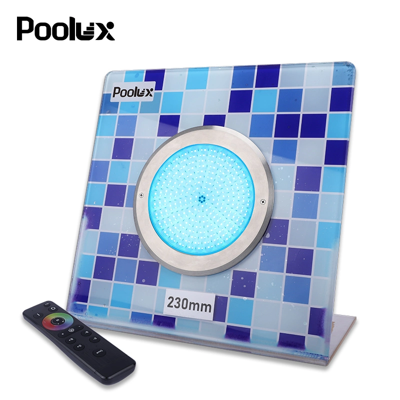 2023 Supler Slim 8mm 316SS mit Harz gefüllte WiFi-Kontroll-LED Unterwasser-Pool-Licht mit Fernbedienung