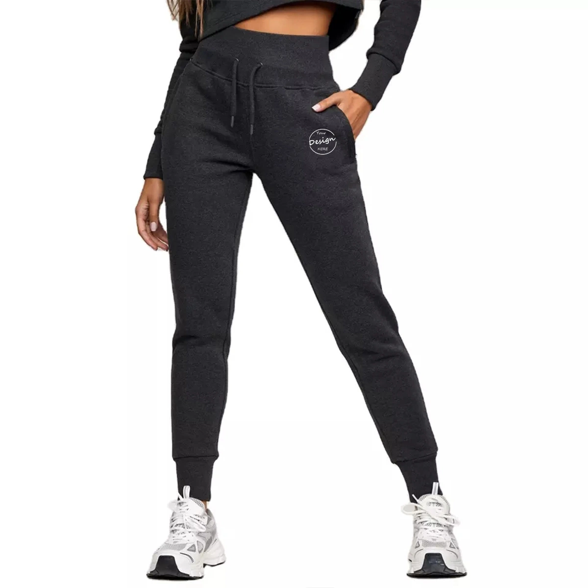 Wholesale/Supplier Custom Fashion Street Wear Jogger Trousers Cotton Drawstring Ladies Sweat Pants for Women Sports Running