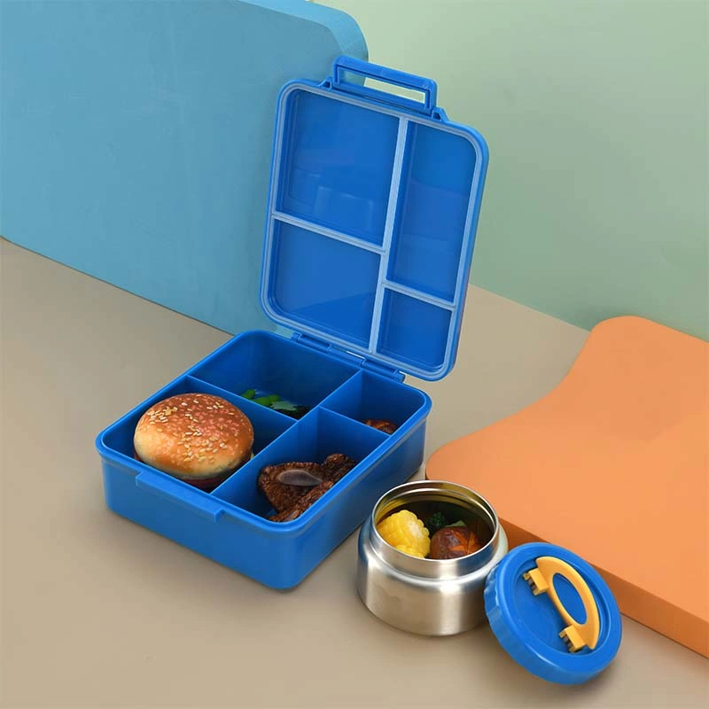 Aohea Rectangular Plastic Lunch Box 100% BPA Free Bento Box