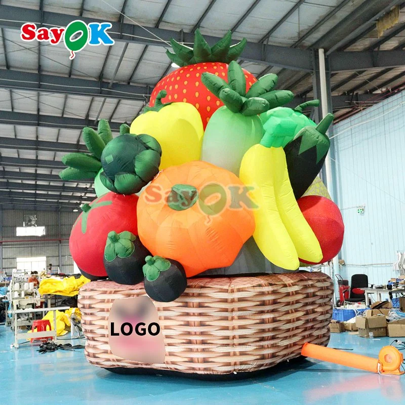 Jardín de verduras tema Inflatable de frutas y verduras Modelo Inflatable para Venta decoración personalizada de mascota inflable