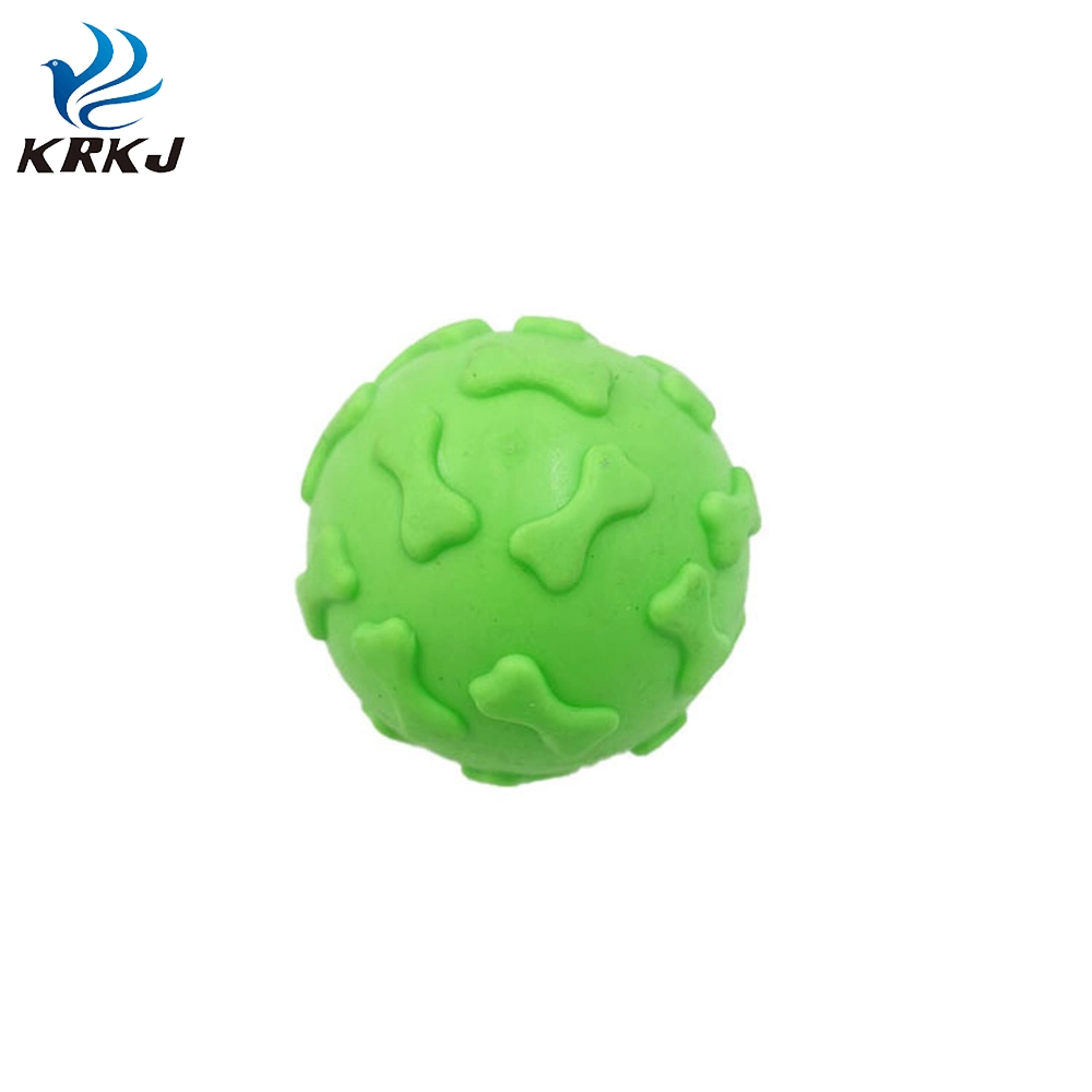 Tc-5c012 Dog Training Tool TPR Dog Treat Ball Natural Rubber