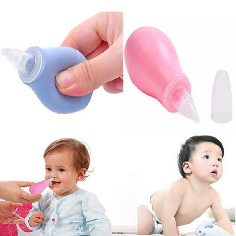 Silicone Infant Nasal Wash Nose Care Inhaler Preventing Backflow Aspirator Soft Tip Cleaning