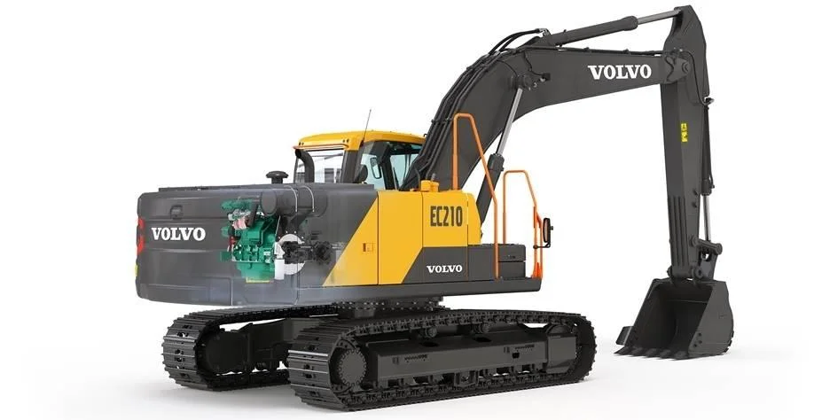 Volvo 20 Ton Hydraulic Shovel Excavators Ec200 with 123kw Power