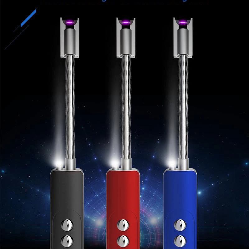 New Design Safety Windproof BBQ Kitchen Lighter Arc Electric Spark USB Lighter Plasma Lighter